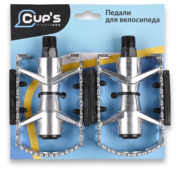 Педали велосипедные Cups HX-188 алюминевые 200₽