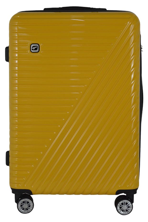 Чемодан жесткий Airport желтый 8 колес р L 8000₽