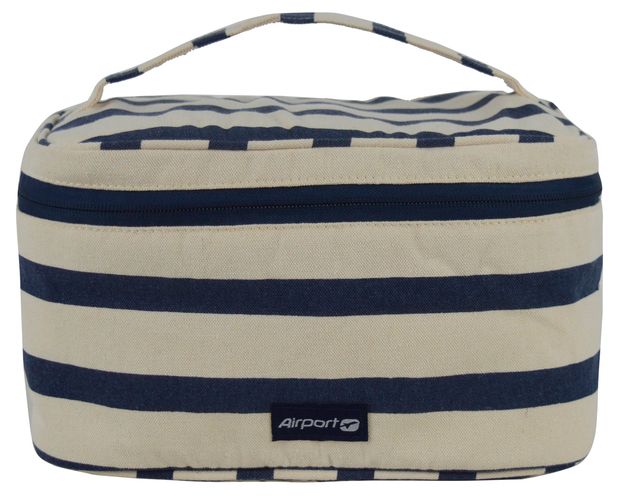 Косметичка дорожная Airport синяя, 15х15х26 см