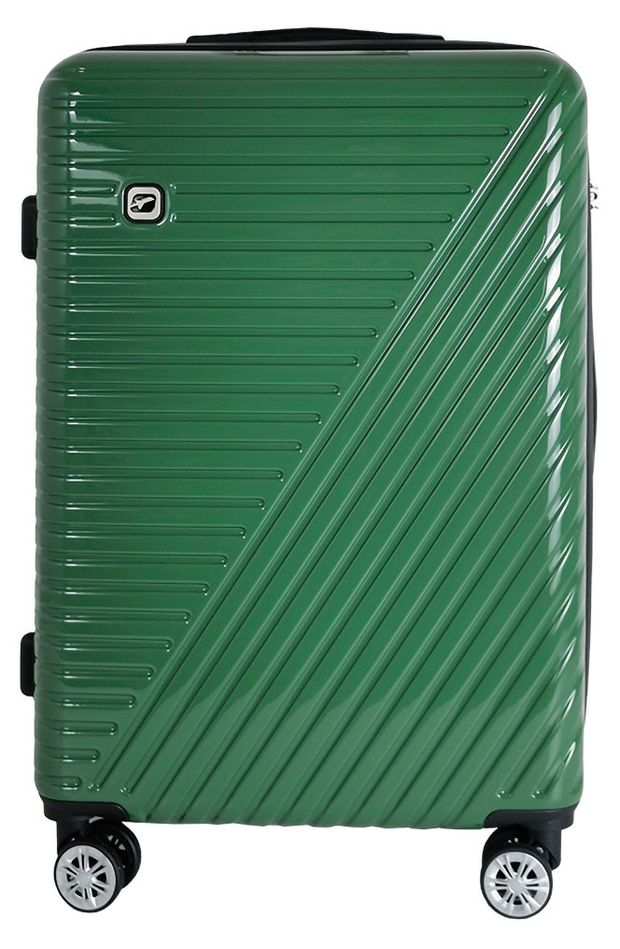 Чемодан жесткий Airport зеленый 8 колес р L 7600₽