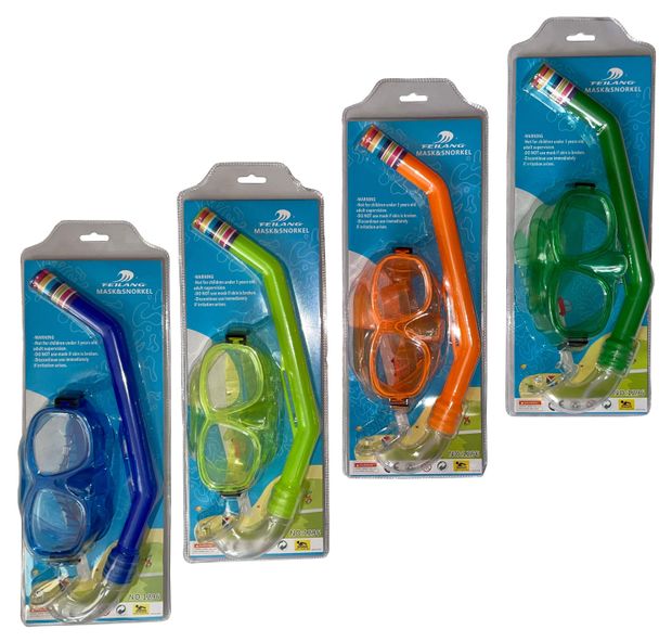 Набор для плавания подростковый Feilang Маска + Трубка в ассортименте
