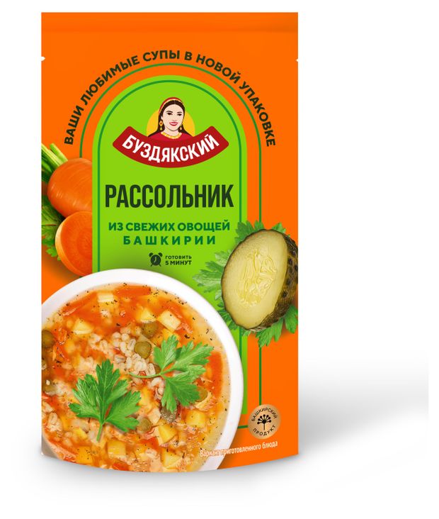 Суп быстрого приготовления Буздякский Рассольник, 500 г