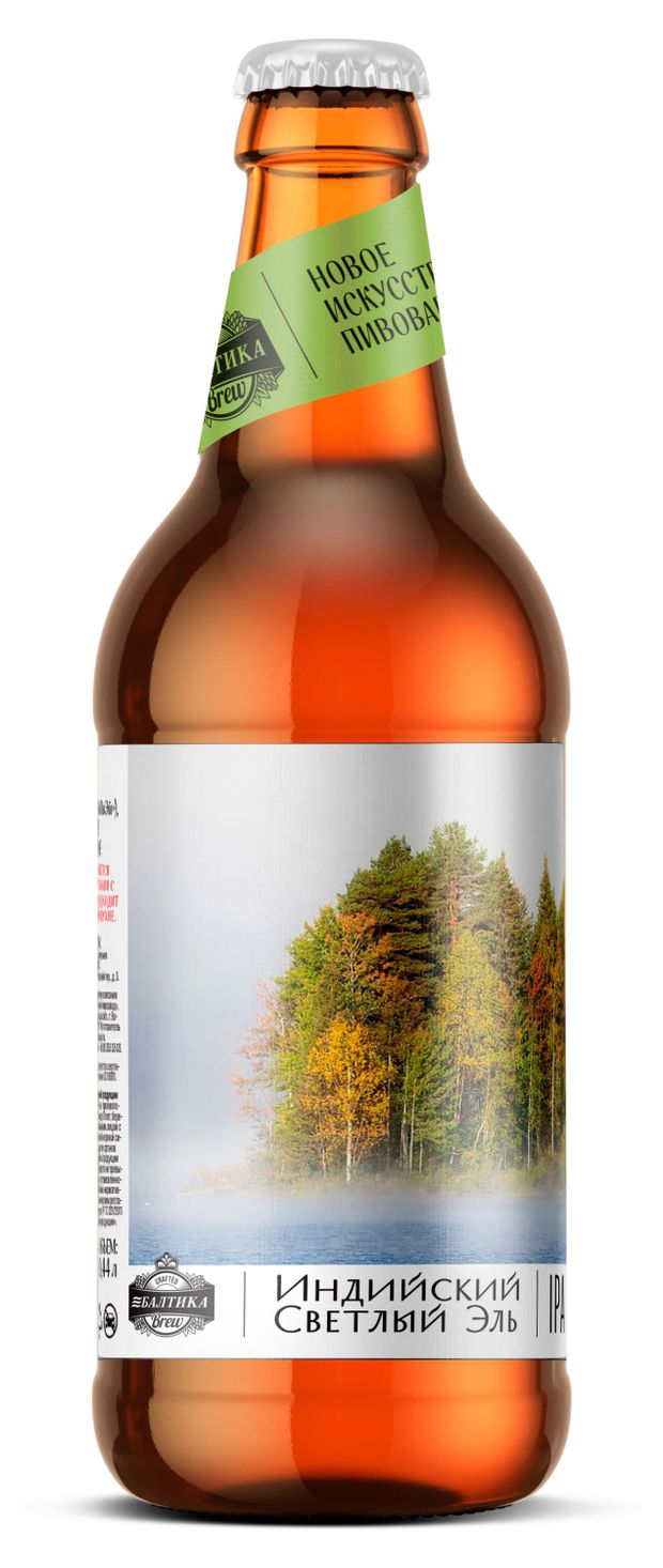 Пиво светлое Балтика Brew IPA нефильтрованное 7,2%, 0,44 л