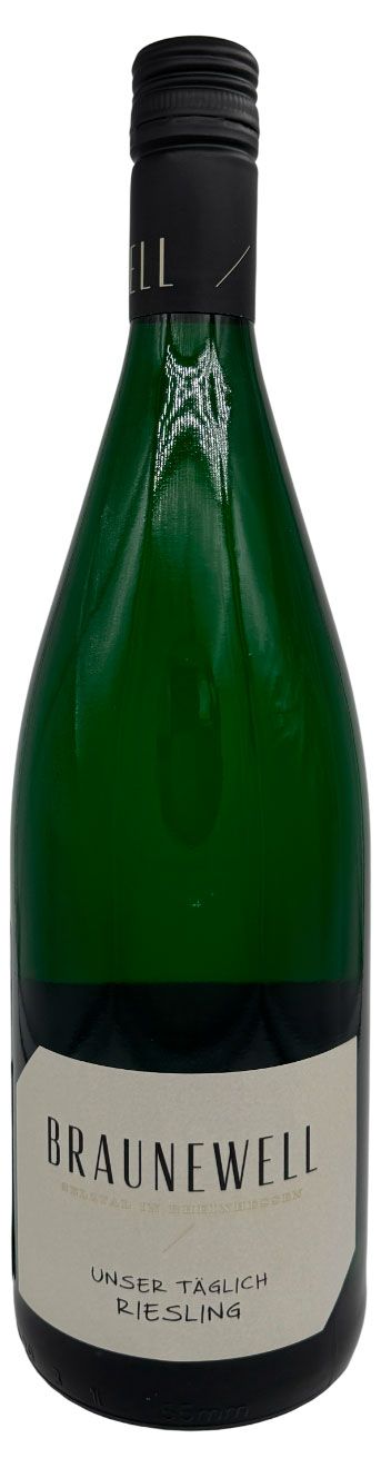 Вино Braunewell Unser Tglich Riesling белое сухое Германия, 1 л
