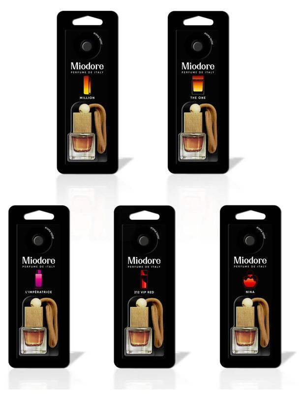Ароматизатор автомобильный Miodore подвесной, 1 шт в ассортименте