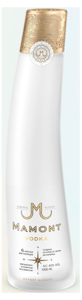Водка Mamont Россия, 1 л