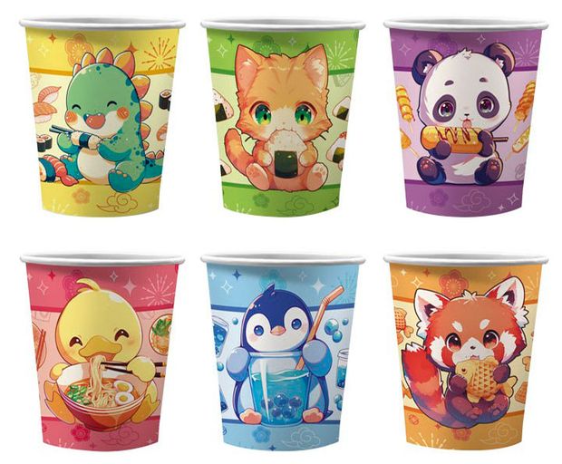 Набор бумажных стаканчиков ND Play Азиатская еда, 6х250 мл