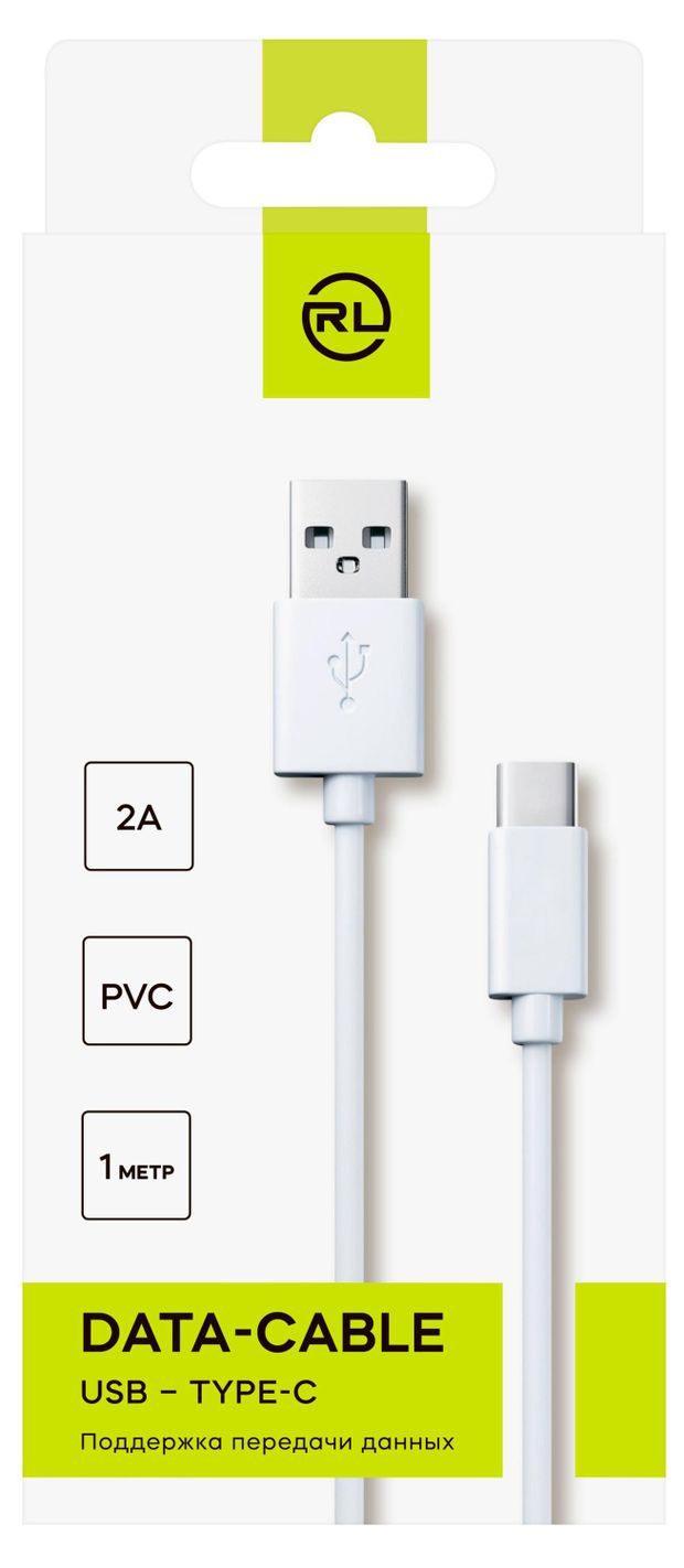 Кабель Red Line USB -Type-C белый, 1 м