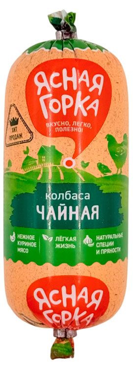 Колбаса вареная Ясная горка Чайная из мяса птицы, 380 г