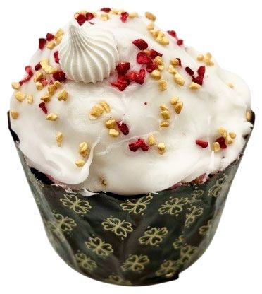 Кулич пасхальный Здоровый Хлеб Кекс полбяной с клюквой и семенами чиа, 400 г