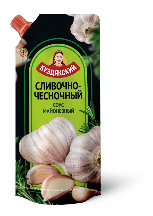 Соус майонезный Буздякский Сливочно-чесночный, 190 г