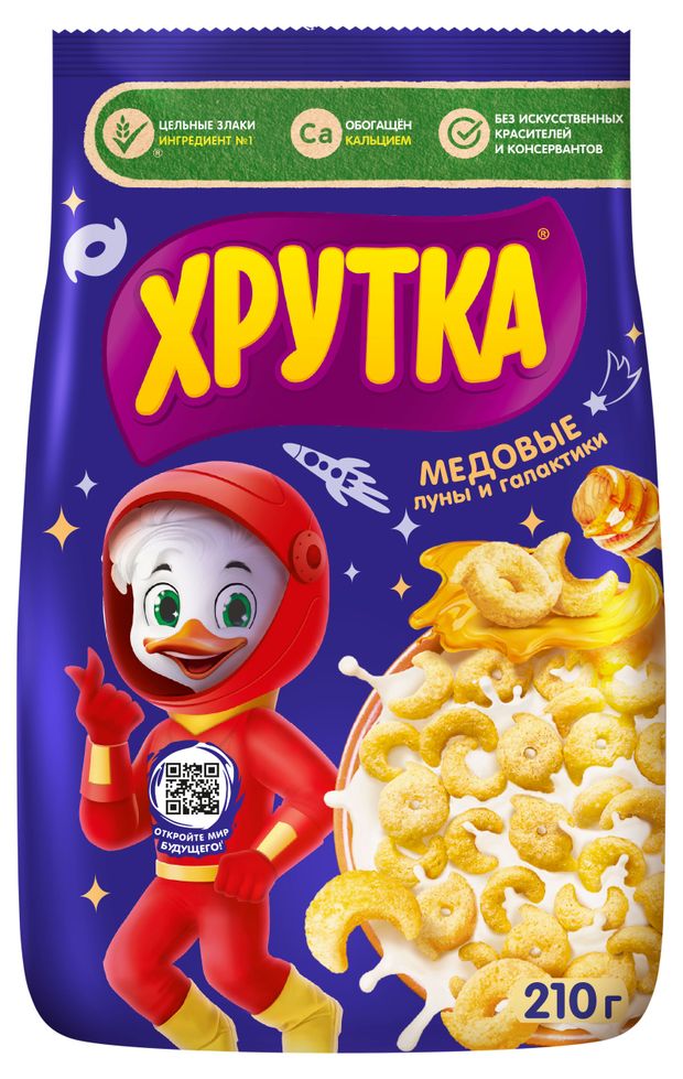 Готовый завтрак ХРУТКА Медовый обогащенный кальцием 210 г 165₽