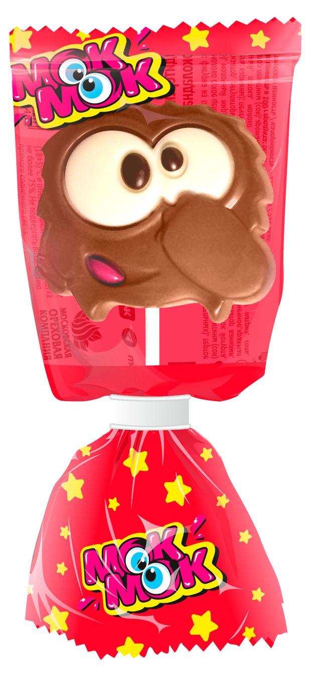 Кондитерское изделие из глазури МОК-МОК Шоколадная фигурка с печеньем, 24 г