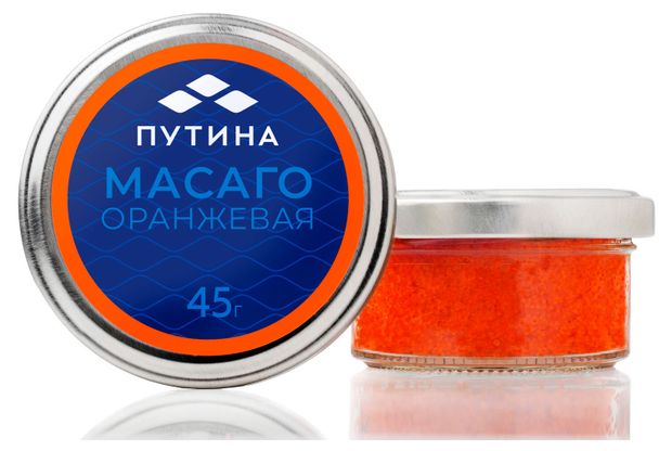 Рыба, икра, морепродукты Икра масаго Путина оранжевая, 45 г