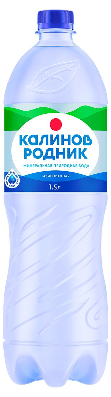 Вода, соки, напитки Вода минеральная Калинов Родник газированная, 1,5 л