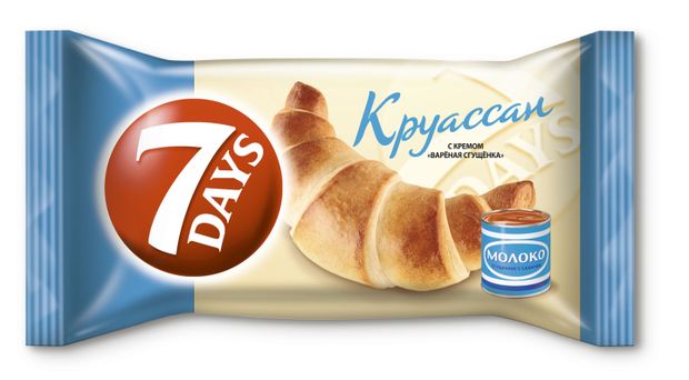 Круассан 7Days с кремом со вкусом вареная сгущенка, 65 г