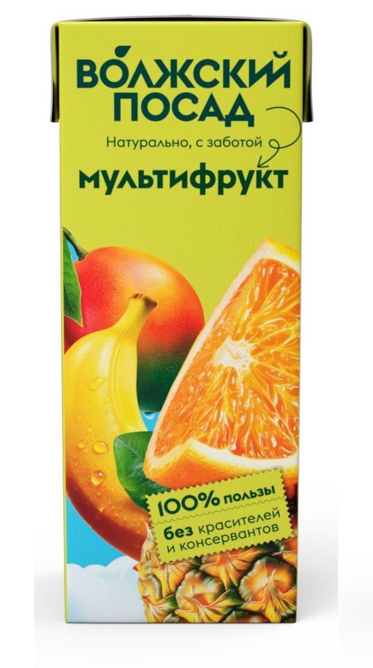 Нектар Волжский Посад мультифруктовый, 200 мл