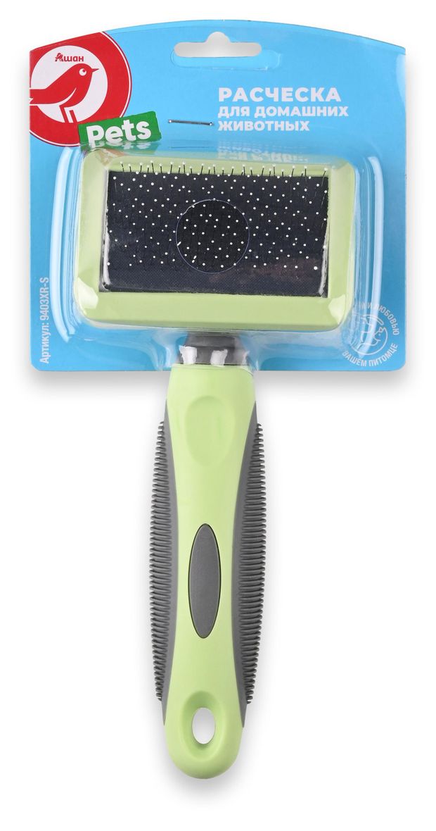 Расческа для кошек АШАН Красная птица, 18,1х8,1 см