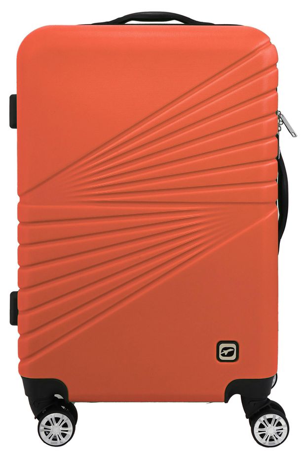 Чемодан жесткий Airport 4 колеса красный размер M 3442₽
