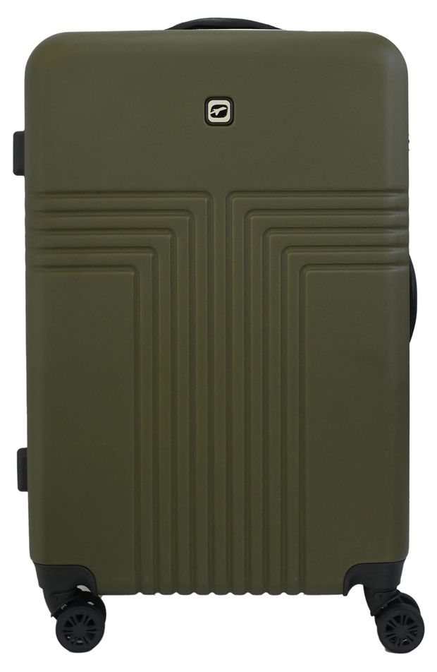 Чемодан жесткий Airport 8 колес хаки размер L 4403₽