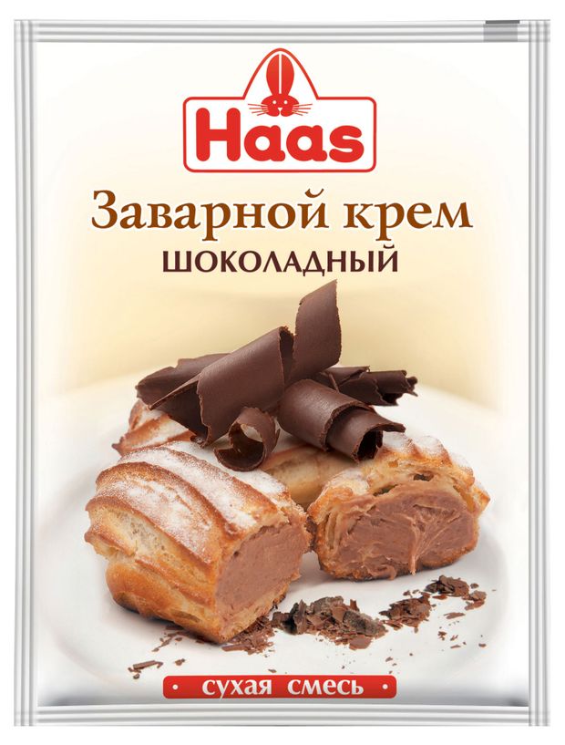 Смесь сухая HAAS Крем заварной шоколадный, 100 г