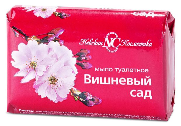 Мыло туалетное Невская косметика Вишневый сад, 90 г
