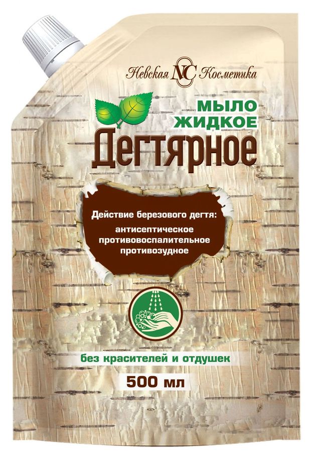 Мыло жидкое Невская косметика Дегтярное, 500 мл