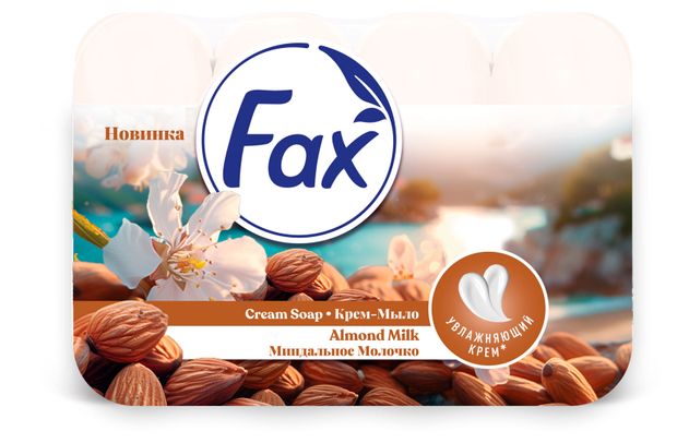 Мыло твердое Fax Миндальное молочко, 4х70 г