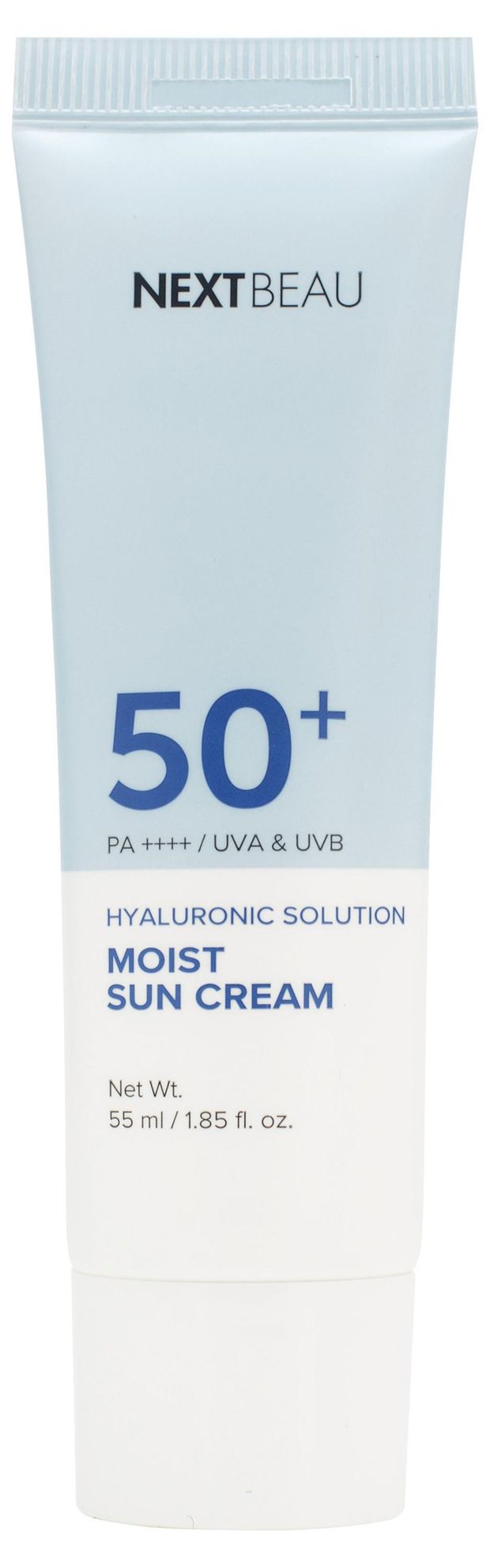 Крем солнцезащитный для лица NEXTBEAU Увлажняющий с гиалуроновой кислотой SPF 50+, 55мл