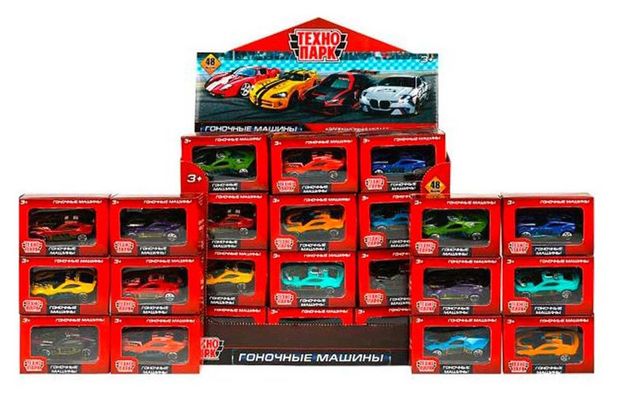 Машина инерционная Технопарк Гоночная 7 см в ассортименте 170₽