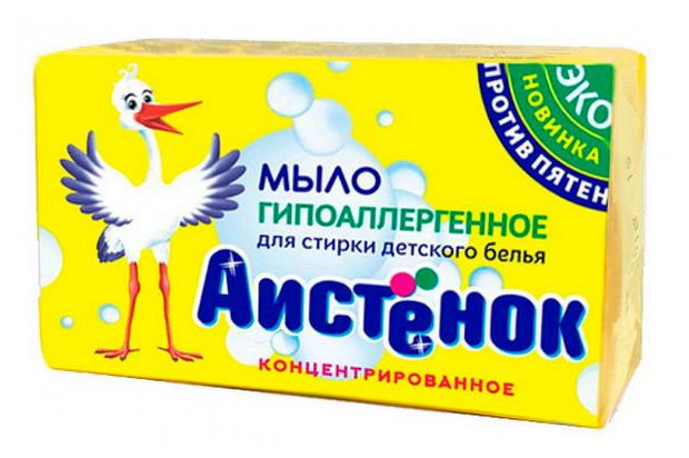 Мыло хозяйственное Аистенок твердое, 200 г