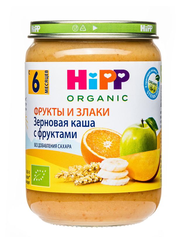 Пюре злаковое HiPP Каша с фруктами с 6 мес 190 г 250₽