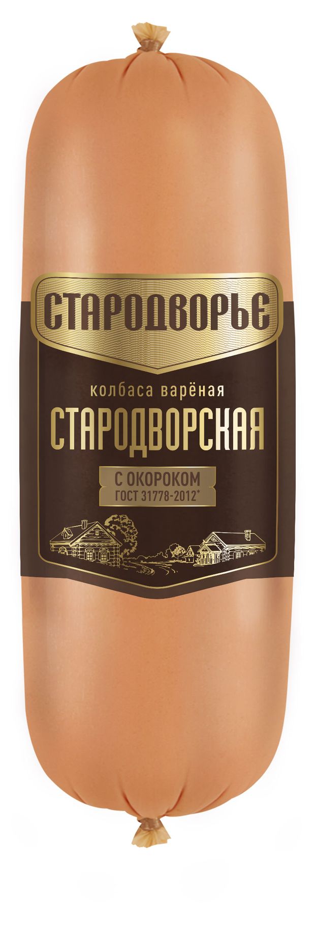 Колбаса вареная Стародворье Стародворская с окороком 300 г 37₽