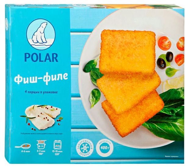 Филе рыбное POLAR Фиш-филе в панировке 400 г 320₽