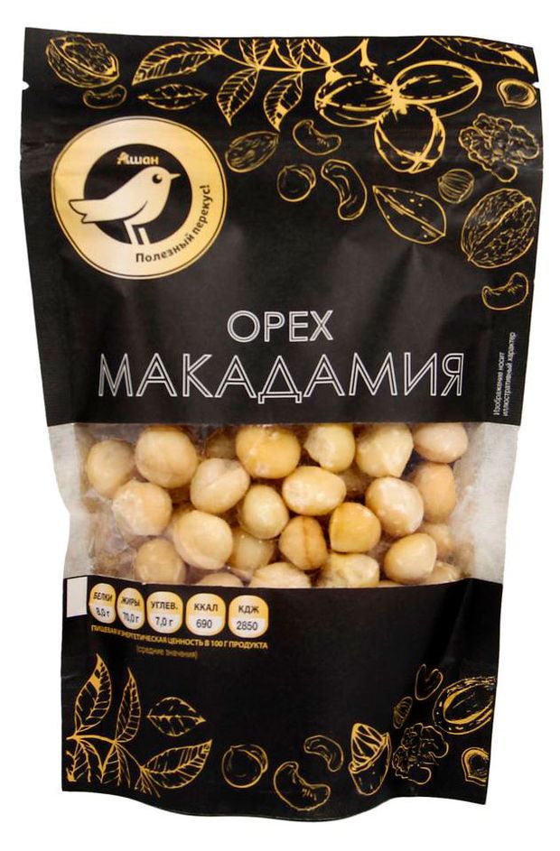 Макадамия АШАН Золотая птица 150 г 300₽