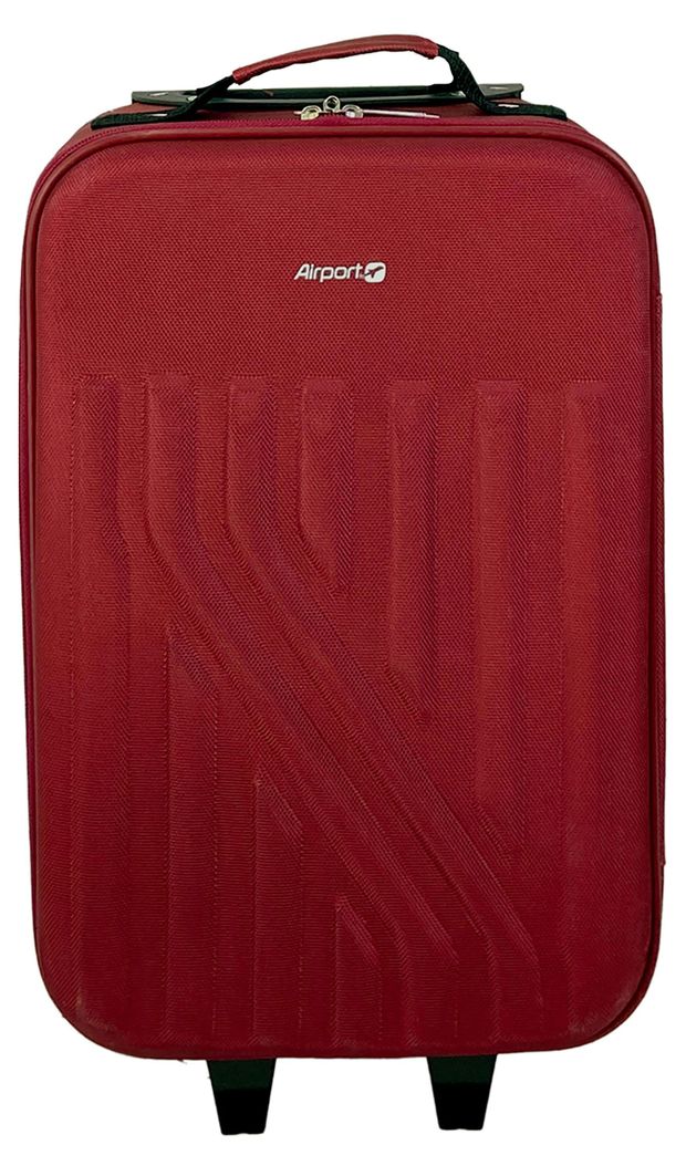 Чемодан мягкий Airport красный 2 колеса р XS 967₽