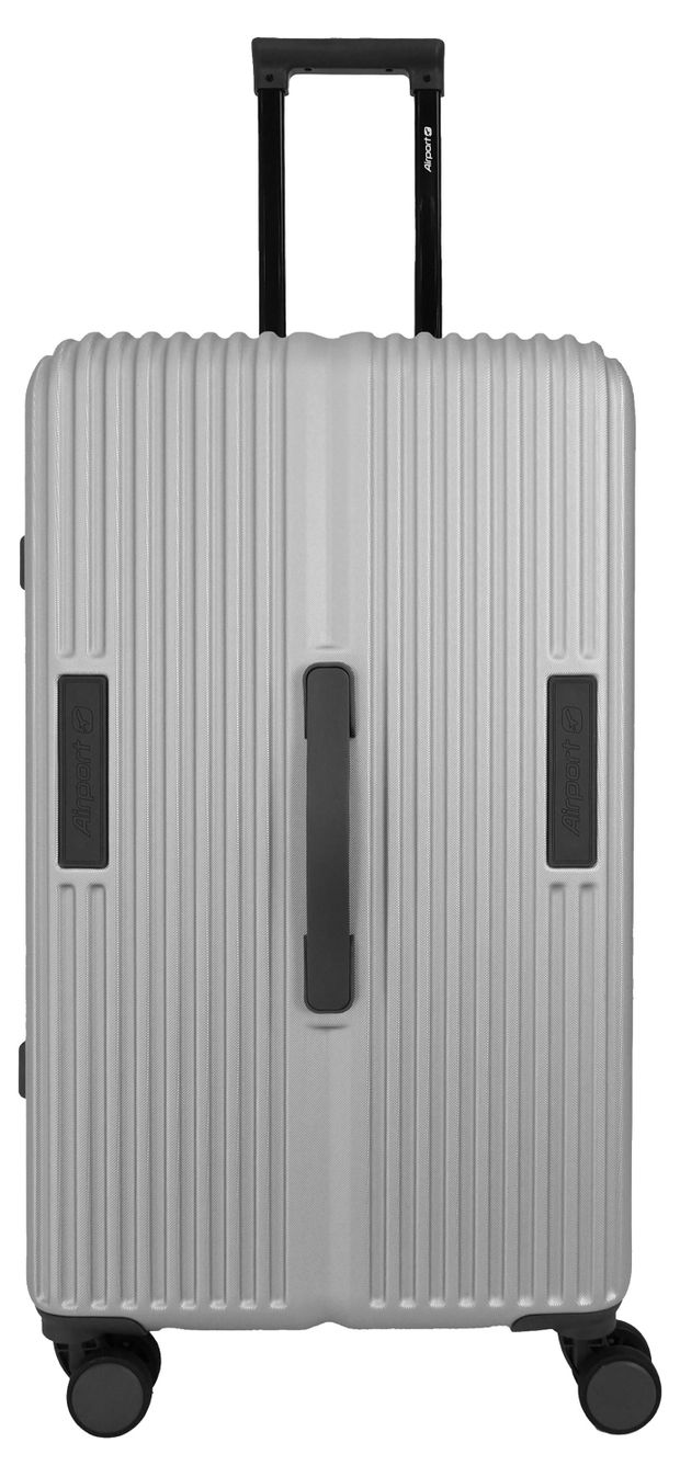 Чемодан жесткий Airport Sporty серый 8 колес, р L
