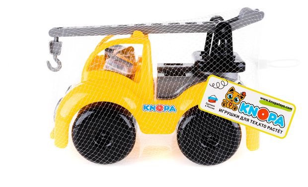 Машинка кран Кнопа Крепыш на стройке, 33 см