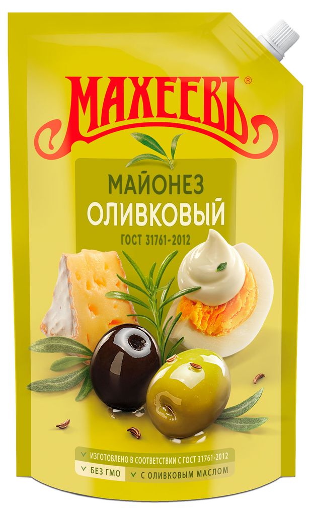 Майонез оливковый Махеевъ 50,5%, 770 г