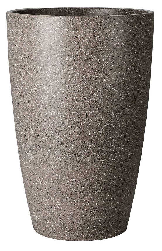 Кашпо Композит Песок бетонный вазон коричневый d 36 см, 38,5 л