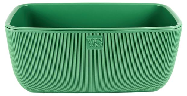 Ящик балконный VipSet Фабио с дренажной системой зеленый 95 л 500₽