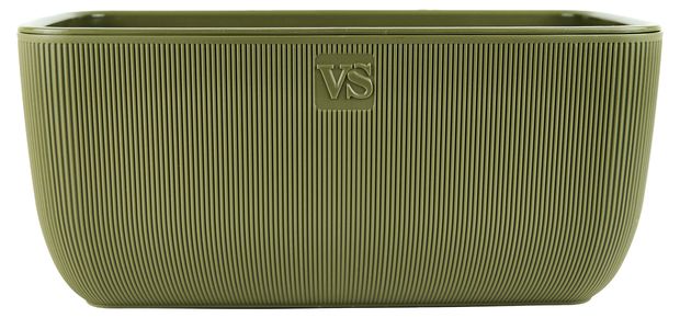 Ящик балконный VipSet Фабио с дренажной системой оливковый 95 л 600₽