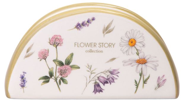 Кухня  Ашан Салфетница Agness Flower Story, 13,5 см