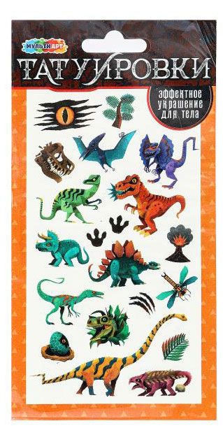 Набор переводных татуировок MultiArt 1 лист в ассортименте 93₽