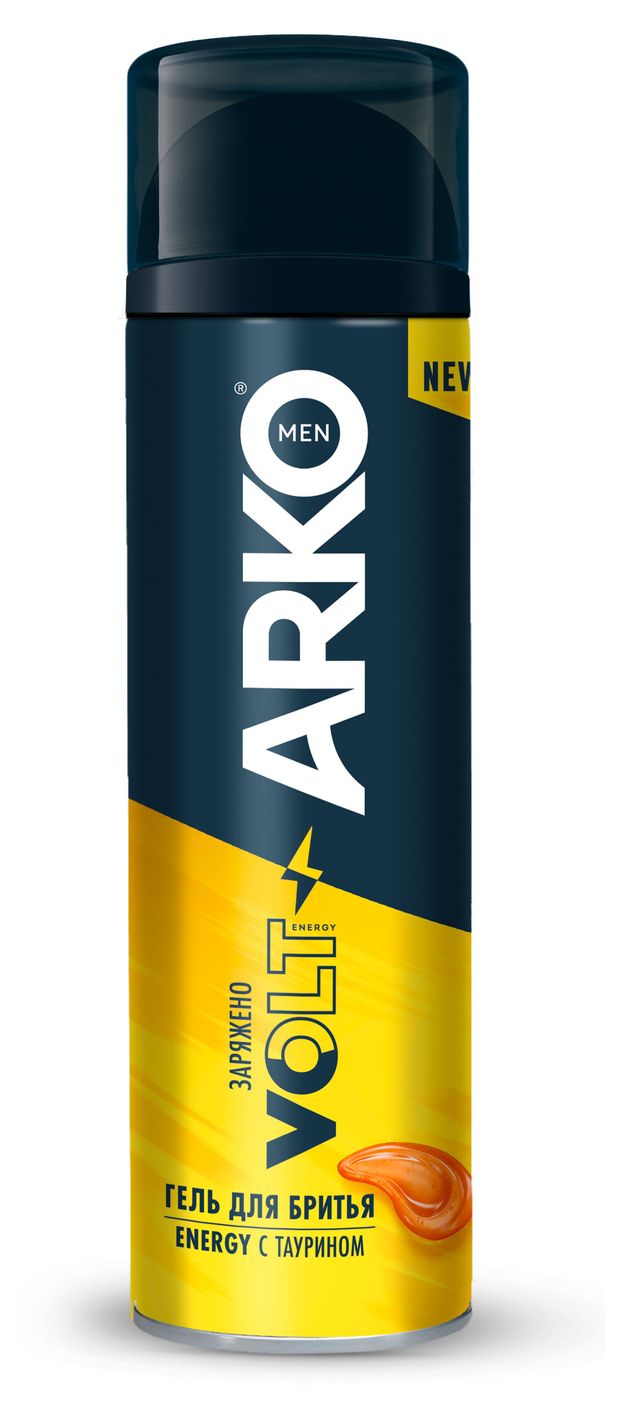 Гель для бритья Arko Men Energy с таурином, 200 мл