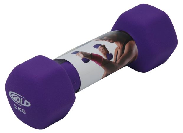 Гантель Gold покрытие неопрен 1х20 кг в ассортименте 1040₽
