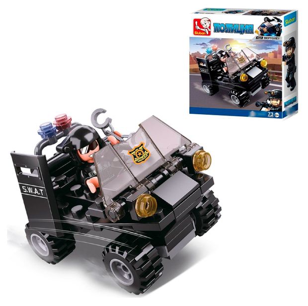 Конструктор Sluban Полиция серия 2 1 шт в ассортименте 200₽