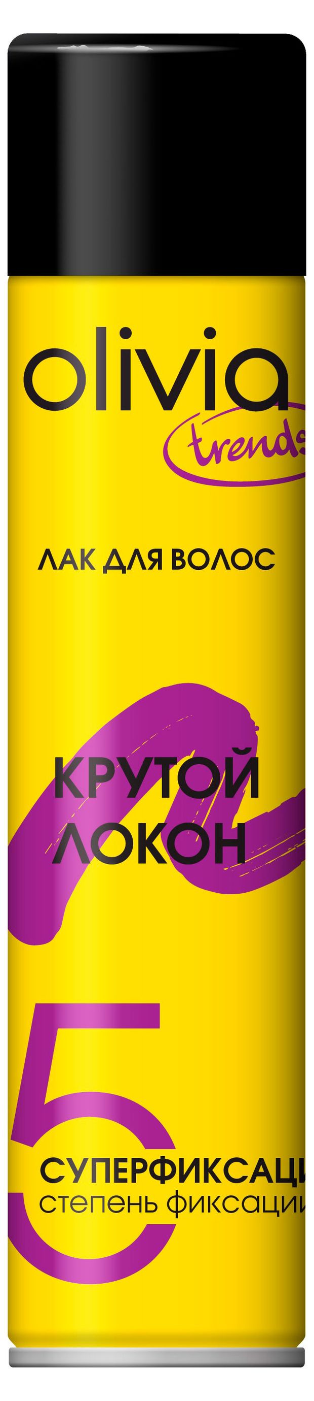 Лак для укладки волос Olivia Крутой локон суперфиксация, 250 мл