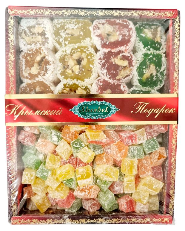 Рахат-лукум Sherbet Куш+ Ролл Ассорти с грецким орехом, 700 г