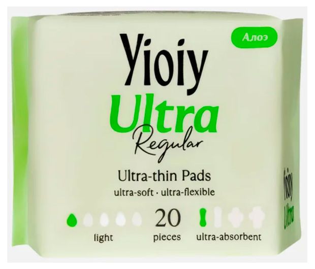 Прокладки ежедневные Yioiy Ultra Aloe, 20 шт
